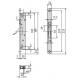 Замок врезной для пассивной створки CISA 43091.00.0