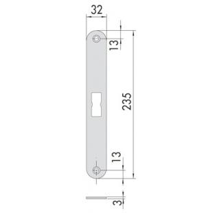 Ответная планка для замков CISA 07073.20.0